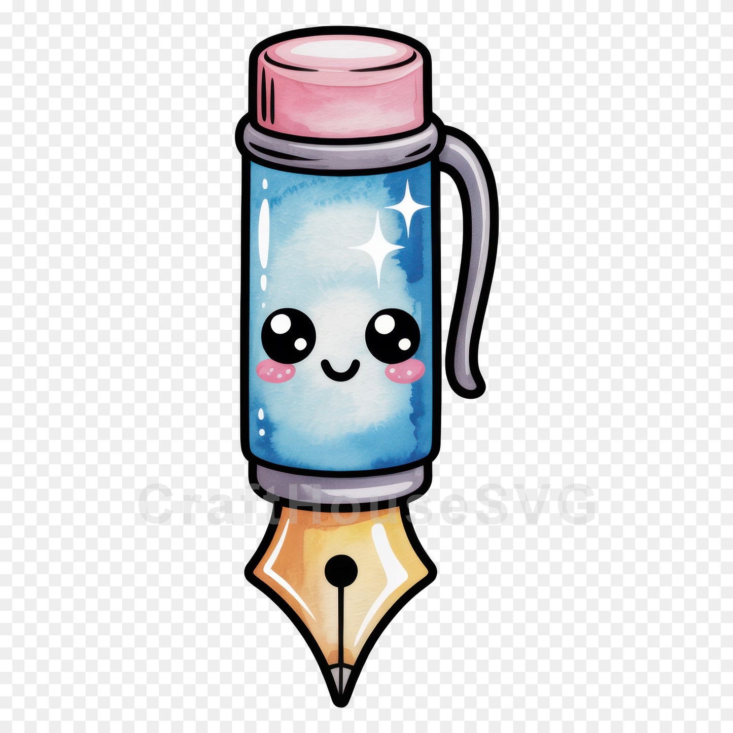 Kawaii Back to School Clipart Bundle