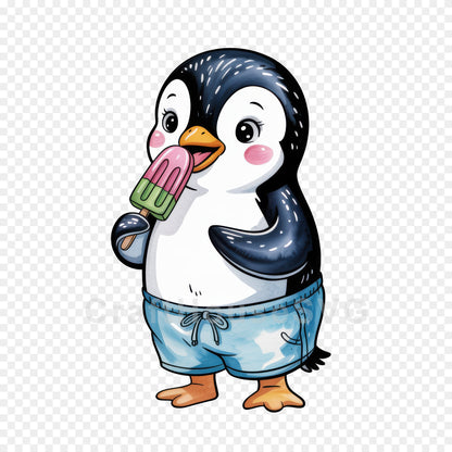 Cute Summer Animals Clipart Bundle