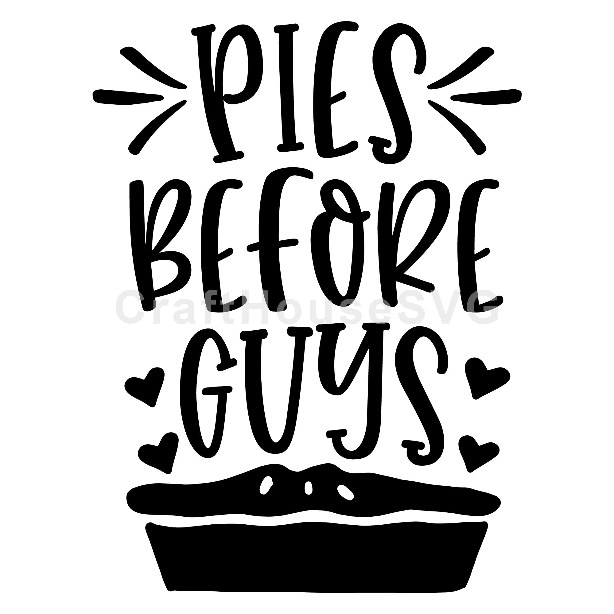 Pies before guys SVG