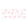 Pink Bow Glass Can Wrap SVG design for Cricut, Silhouette, laser cutting, vinyl, sublimation, and craft projects.