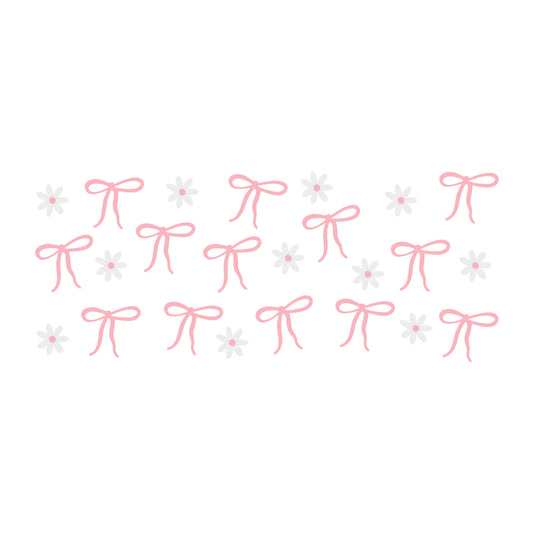 Pink Bow Glass Can Wrap SVG design for Cricut, Silhouette, laser cutting, vinyl, sublimation, and craft projects.