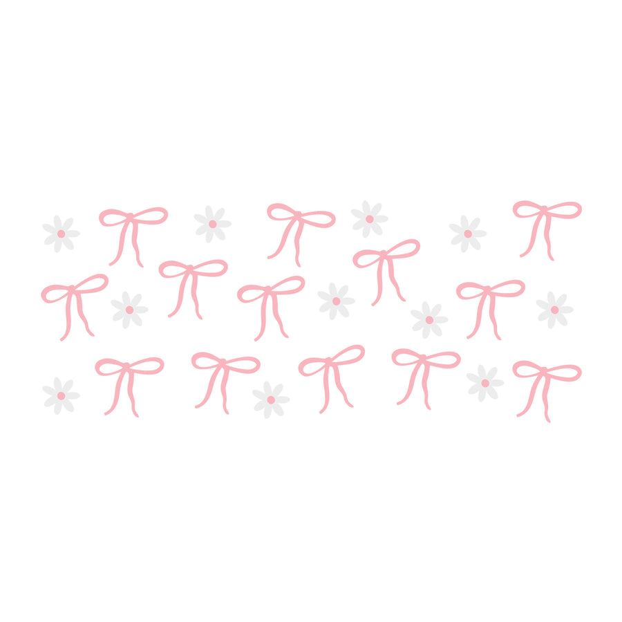 Pink Bow Glass Can Wrap SVG design for Cricut, Silhouette, laser cutting, vinyl, sublimation, and craft projects.