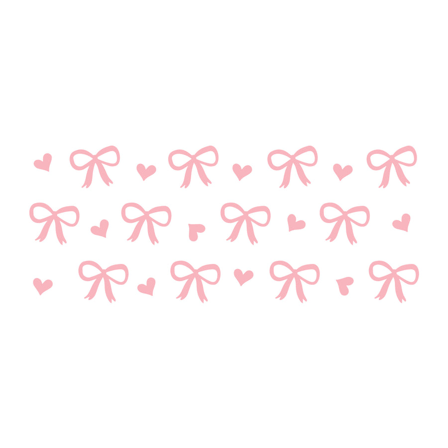Pink Bow Glass Can Wrap SVG design for Cricut, Silhouette, laser cutting, vinyl, sublimation, and craft projects.