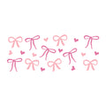 Pink Bow Glass Can Wrap SVG design for Cricut, Silhouette, laser cutting, vinyl, sublimation, and craft projects.