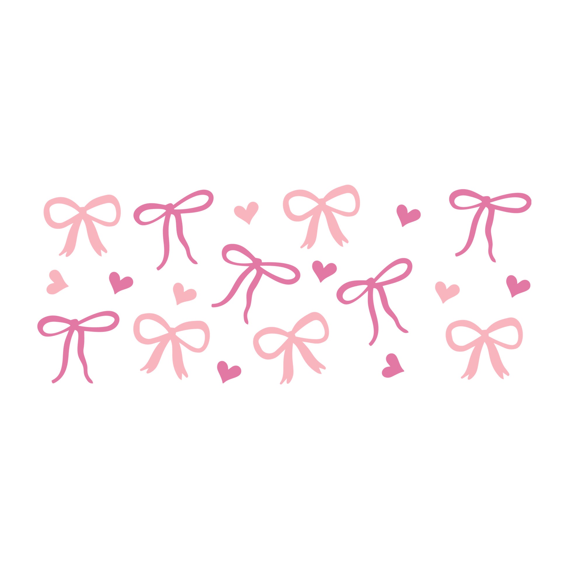 Pink Bow Glass Can Wrap SVG design for Cricut, Silhouette, laser cutting, vinyl, sublimation, and craft projects.