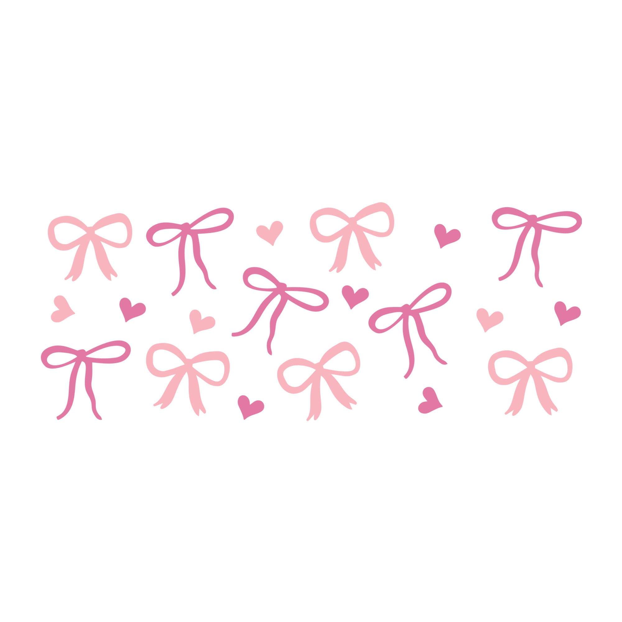 Pink Bow Glass Can Wrap SVG design for Cricut, Silhouette, laser cutting, vinyl, sublimation, and craft projects.