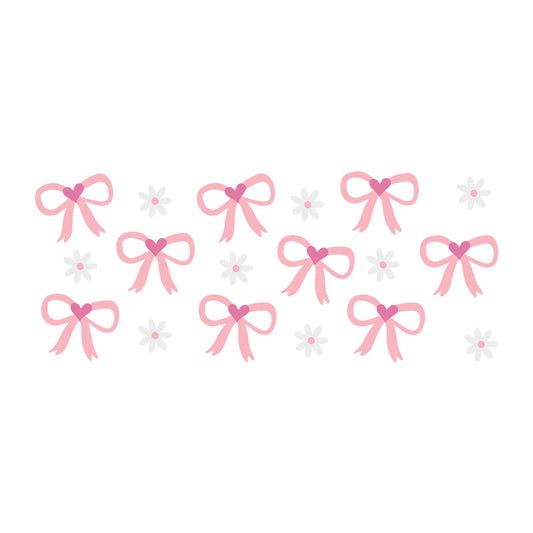 Pink Bow Glass Can Wrap SVG design for Cricut, Silhouette, laser cutting, vinyl, sublimation, and craft projects.