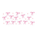 Pink Bow Glass Can Wrap SVG design for Cricut, Silhouette, laser cutting, vinyl, sublimation, and craft projects.
