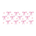 Pink Bow Glass Can Wrap SVG design for Cricut, Silhouette, laser cutting, vinyl, sublimation, and craft projects.