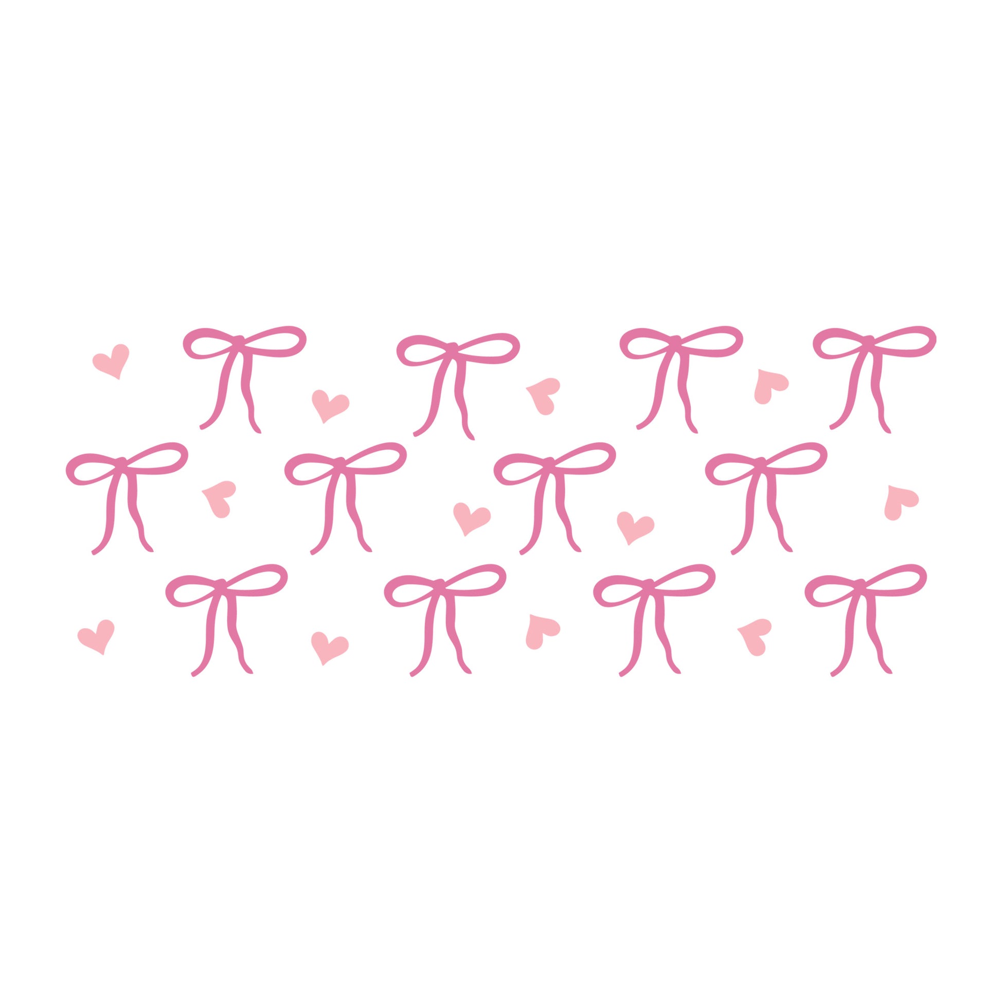 Pink Bow Glass Can Wrap SVG design for Cricut, Silhouette, laser cutting, vinyl, sublimation, and craft projects.