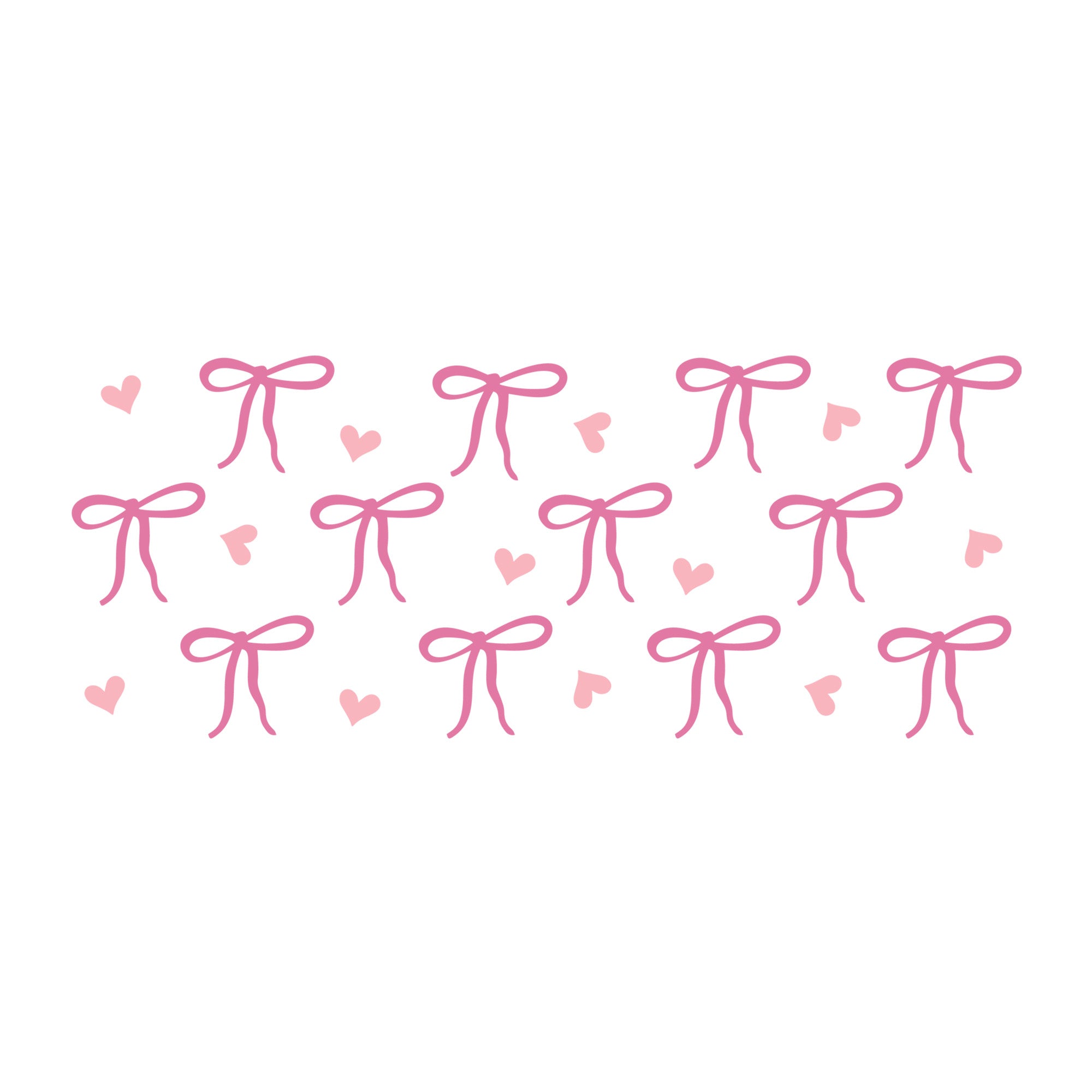 Pink Bow Glass Can Wrap SVG design for Cricut, Silhouette, laser cutting, vinyl, sublimation, and craft projects.