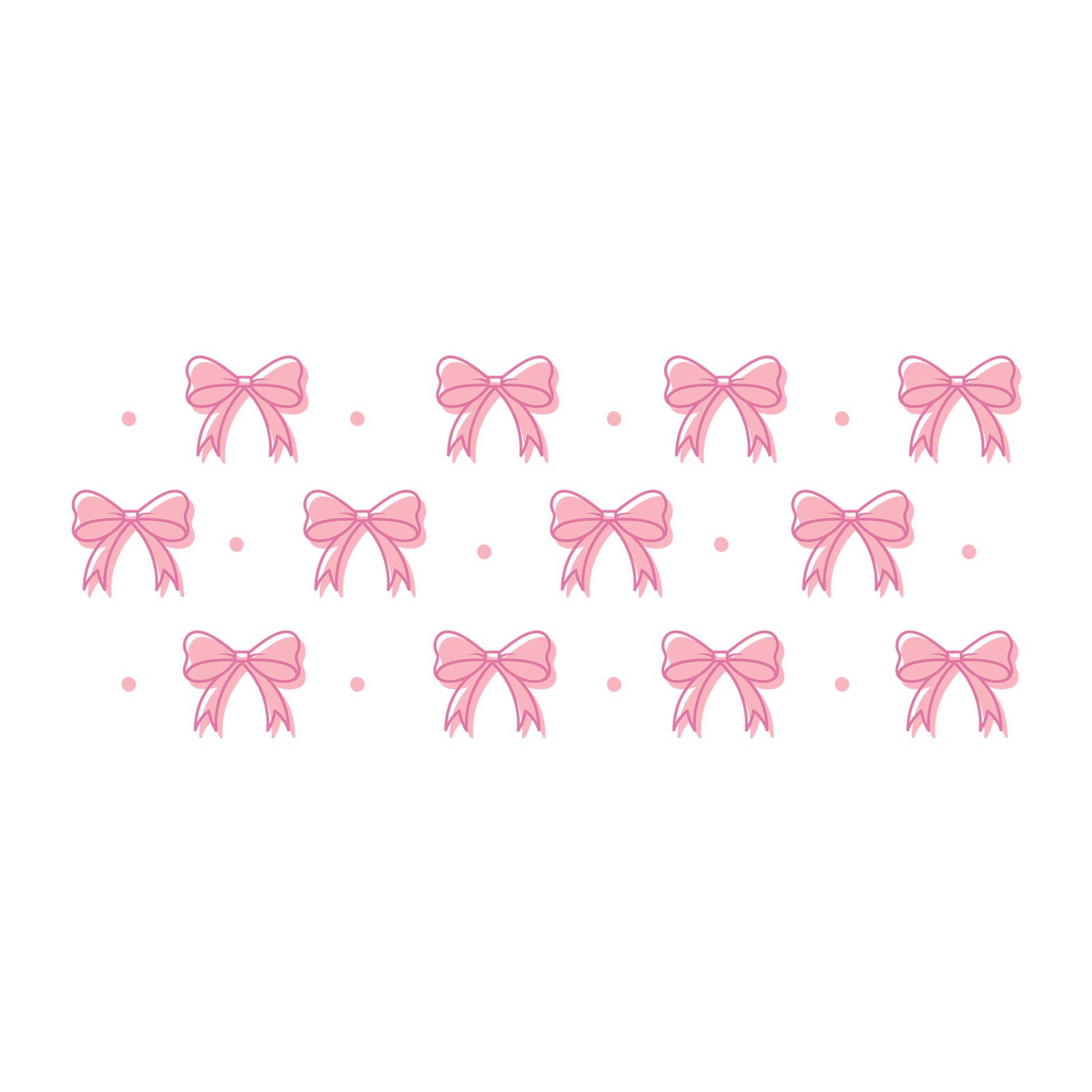Pink Bow Glass Can Wrap SVG design for Cricut, Silhouette, laser cutting, vinyl, sublimation, and craft projects.
