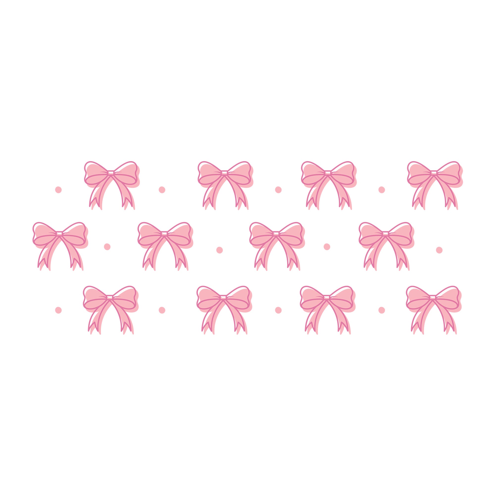 Pink Bow Glass Can Wrap SVG design for Cricut, Silhouette, laser cutting, vinyl, sublimation, and craft projects.