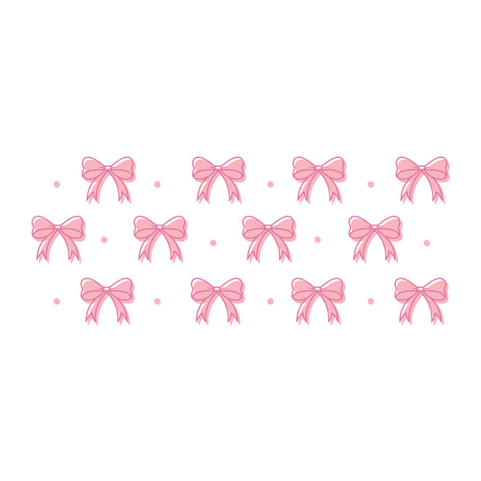 Pink Bow Glass Can Wrap SVG design for Cricut, Silhouette, laser cutting, vinyl, sublimation, and craft projects.