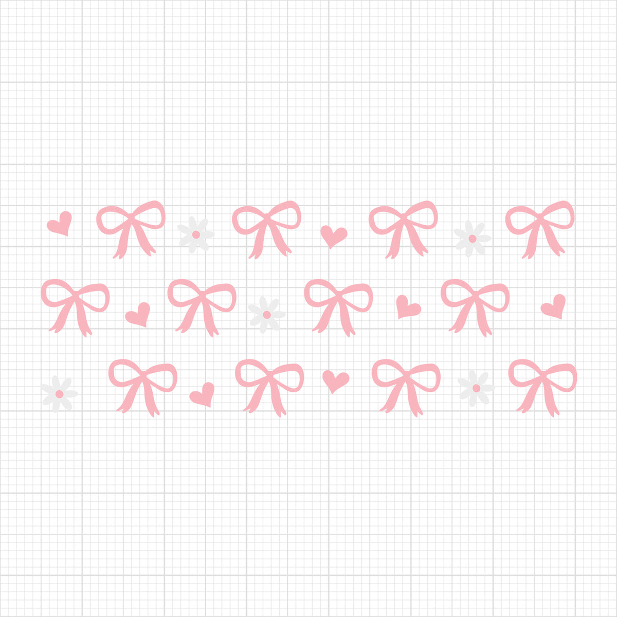 Pink Bow Glass Can Wrap 3
