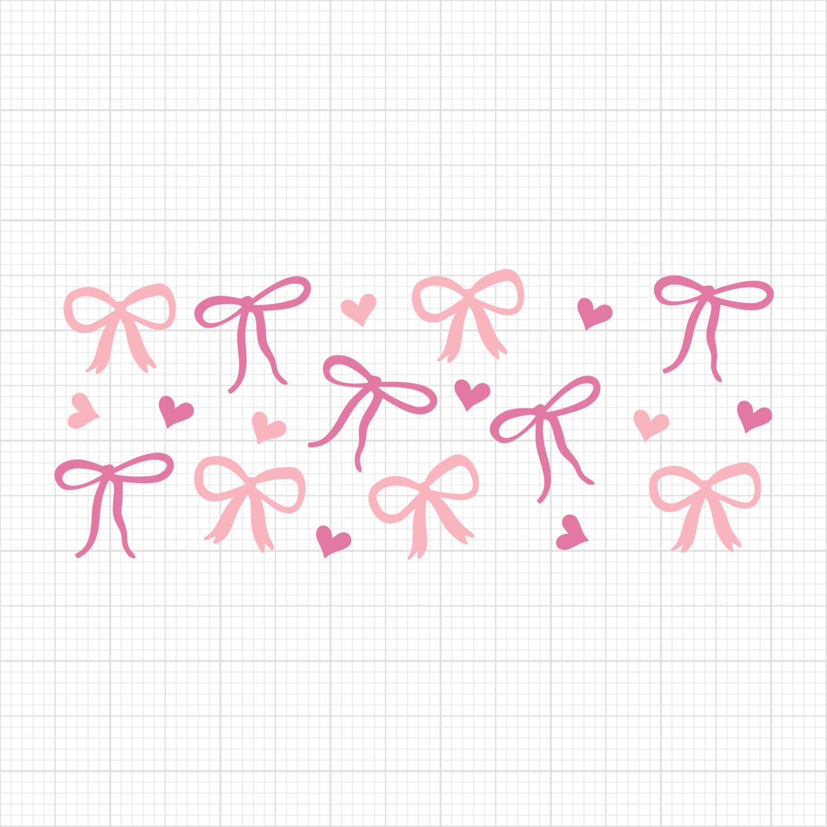Pink Bow Glass Can Wrap 4