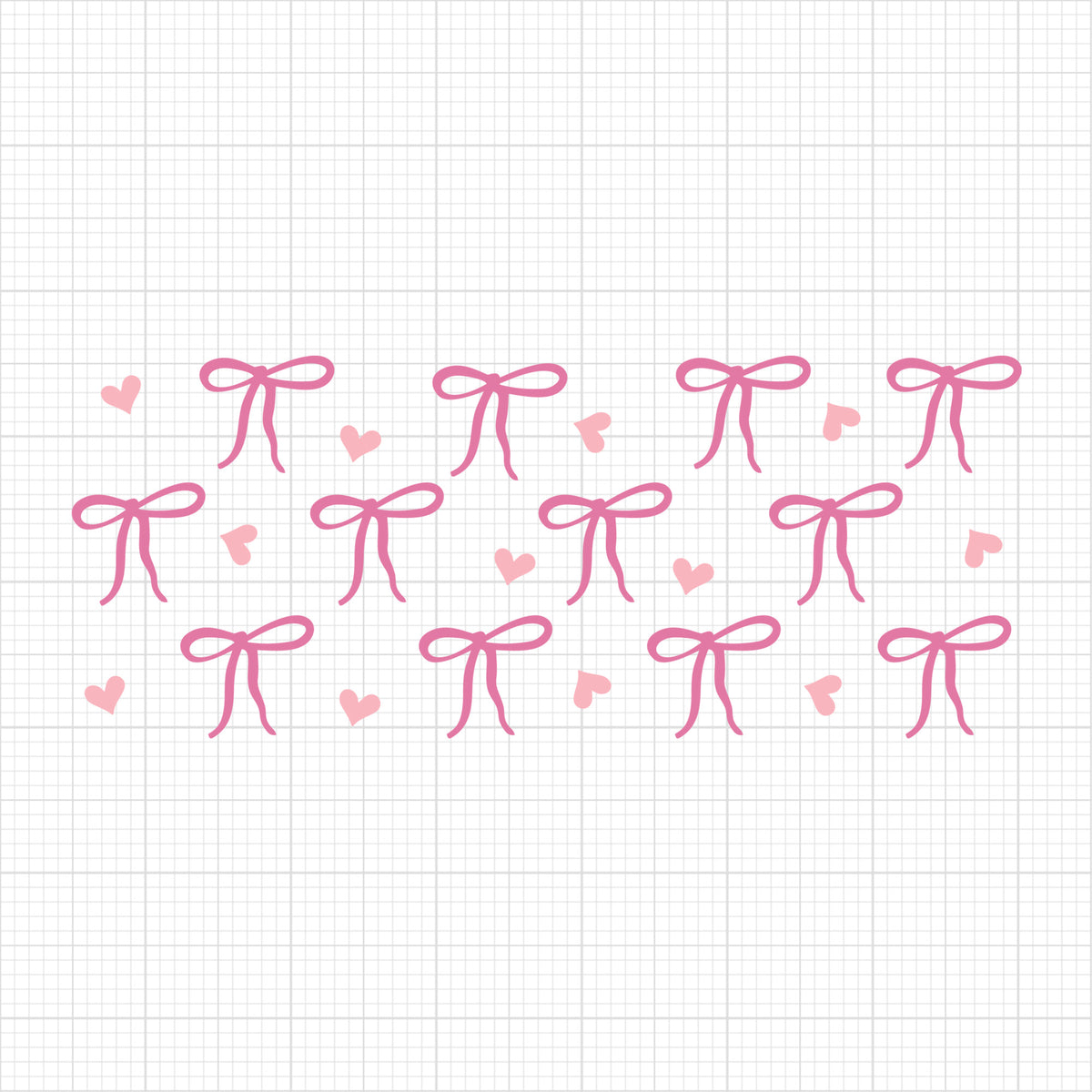 Pink Bow Glass Can Wrap 7