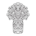 Plant Mandala SVG mandala SVG design for Cricut, Silhouette, laser cutting, vinyl, sublimation, decals, shirts, and DIY craft projects.