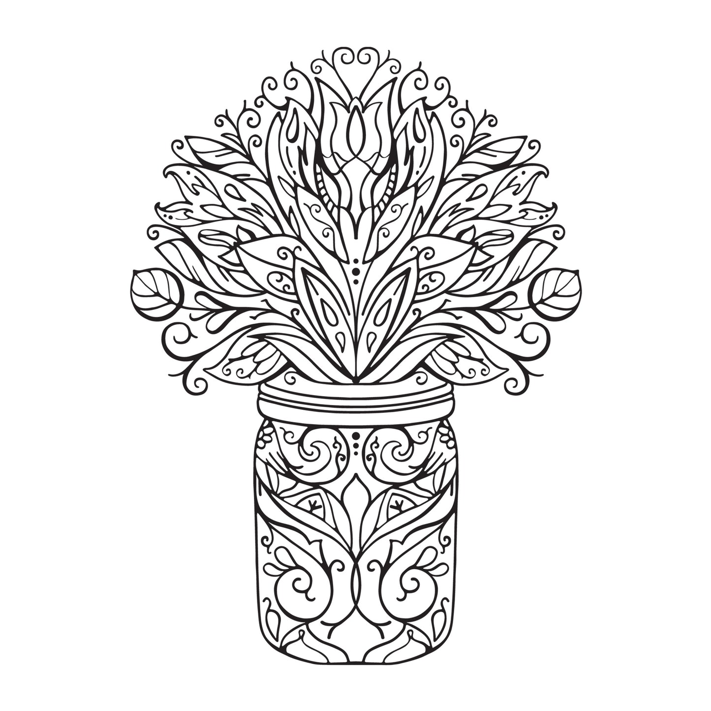Plant Mandala SVG mandala SVG design for Cricut, Silhouette, laser cutting, vinyl, sublimation, decals, shirts, and DIY craft projects.