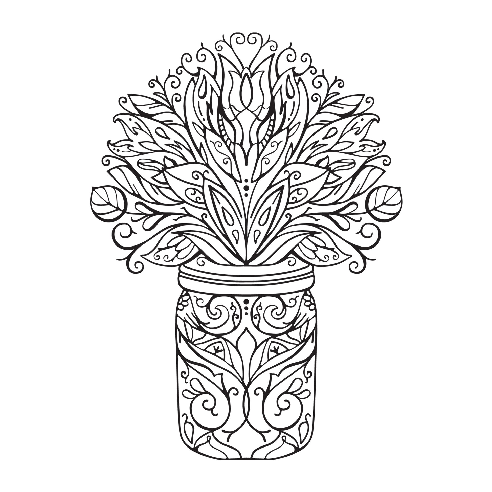 Plant Mandala SVG mandala SVG design for Cricut, Silhouette, laser cutting, vinyl, sublimation, decals, shirts, and DIY craft projects.