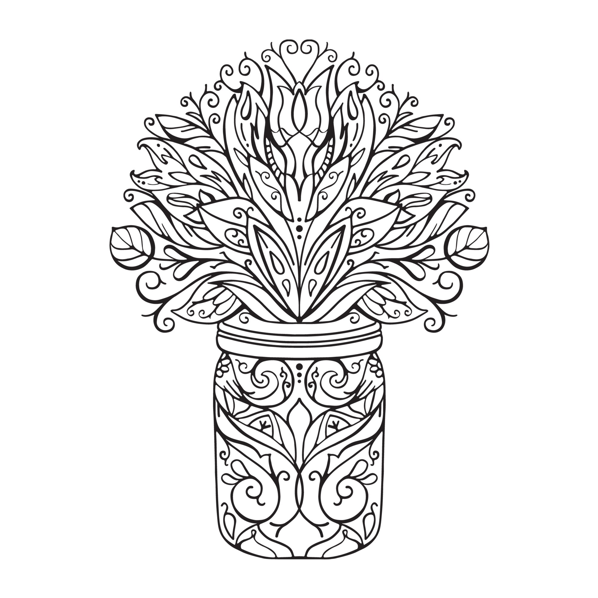 Plant Mandala SVG mandala SVG design for Cricut, Silhouette, laser cutting, vinyl, sublimation, decals, shirts, and DIY craft projects.