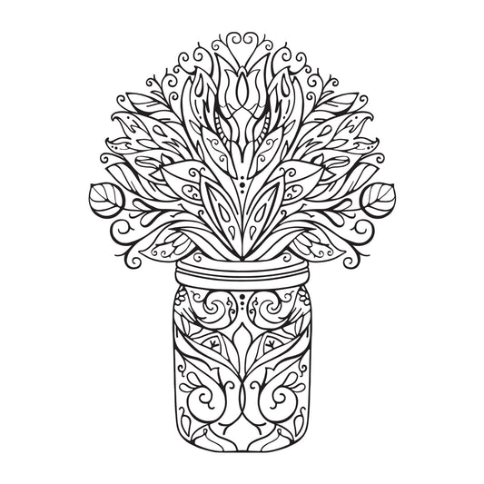 Plant Mandala SVG mandala SVG design for Cricut, Silhouette, laser cutting, vinyl, sublimation, decals, shirts, and DIY craft projects.