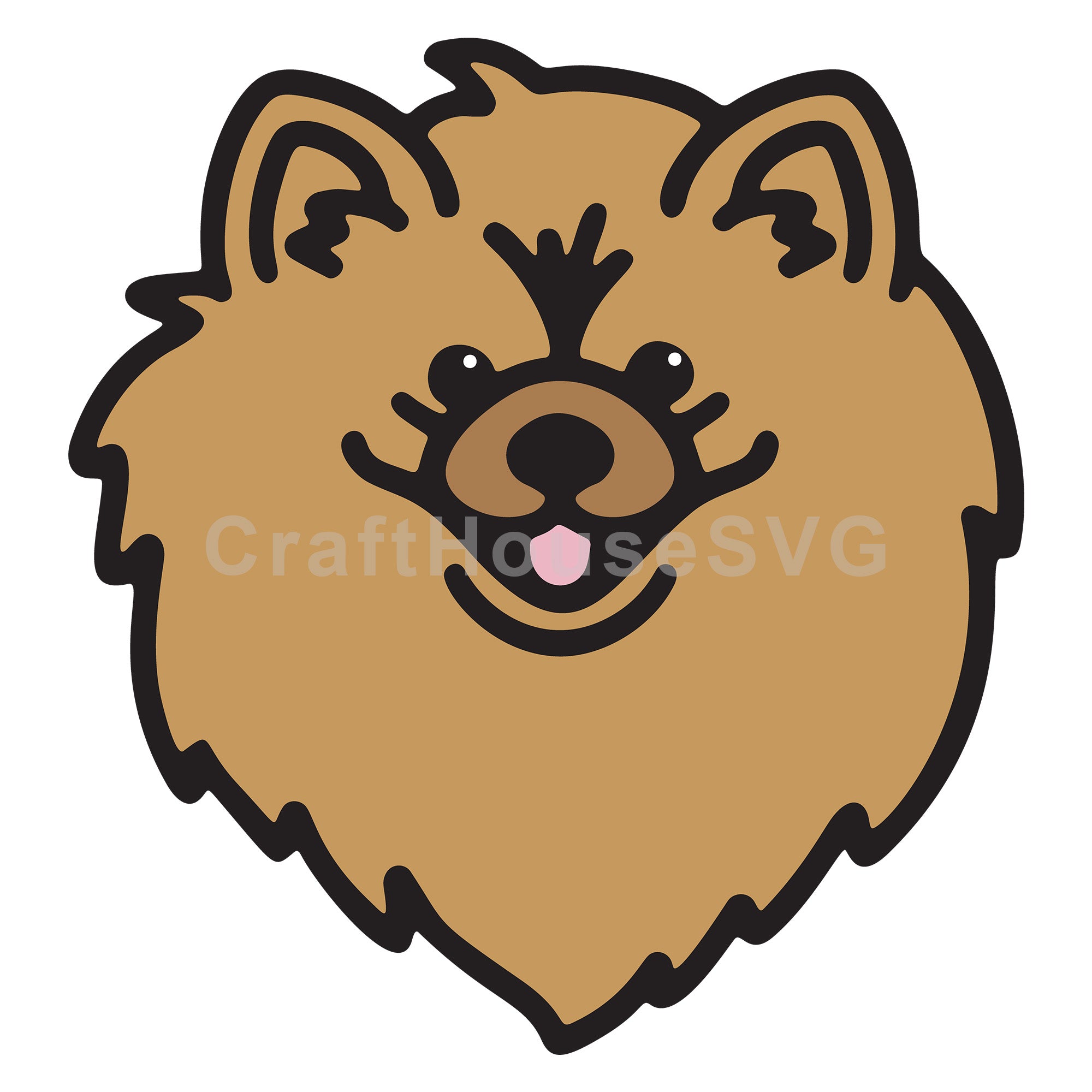 Pomeranian SVG Layered