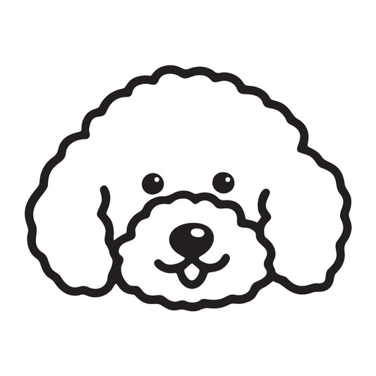 Poodle SVG dog outline design for Cricut, Silhouette, laser cutting, vinyl, sublimation, and pet craft projects.