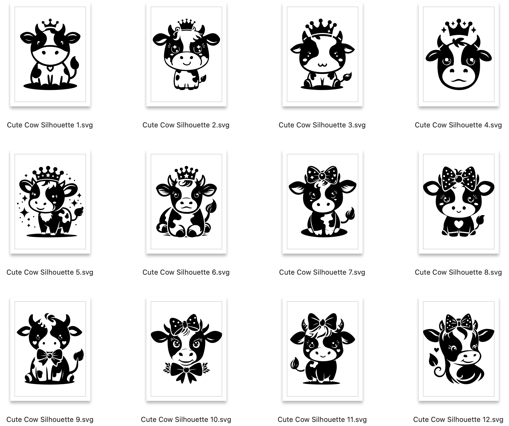 Cow SVG Bundle