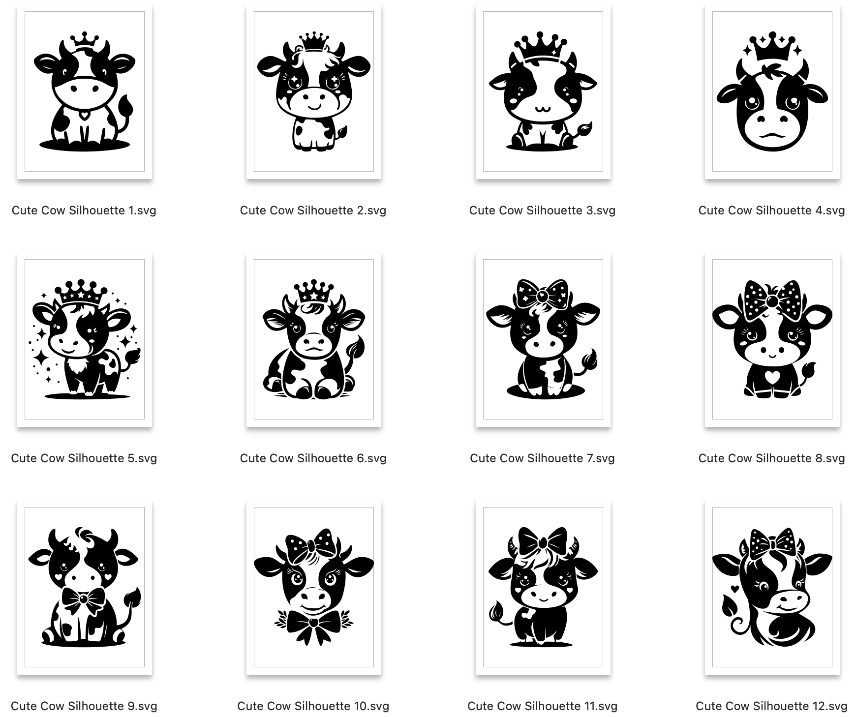 Cow SVG Bundle - Craft House SVG