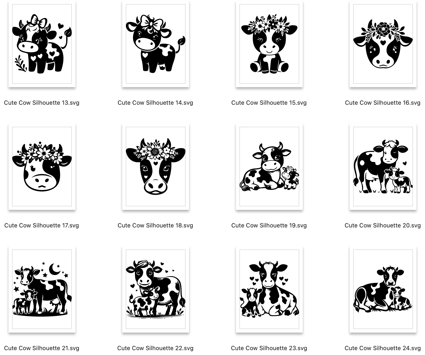 Cow SVG Bundle