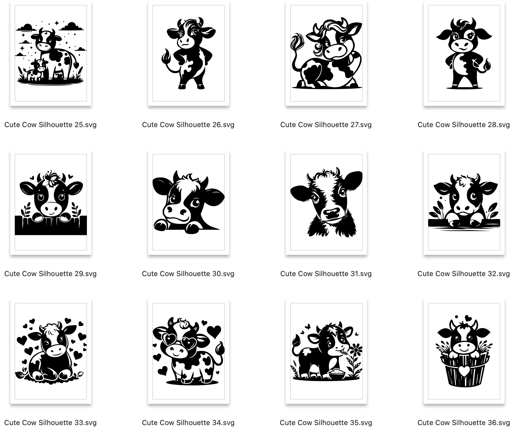 Cow SVG Bundle - Craft House SVG