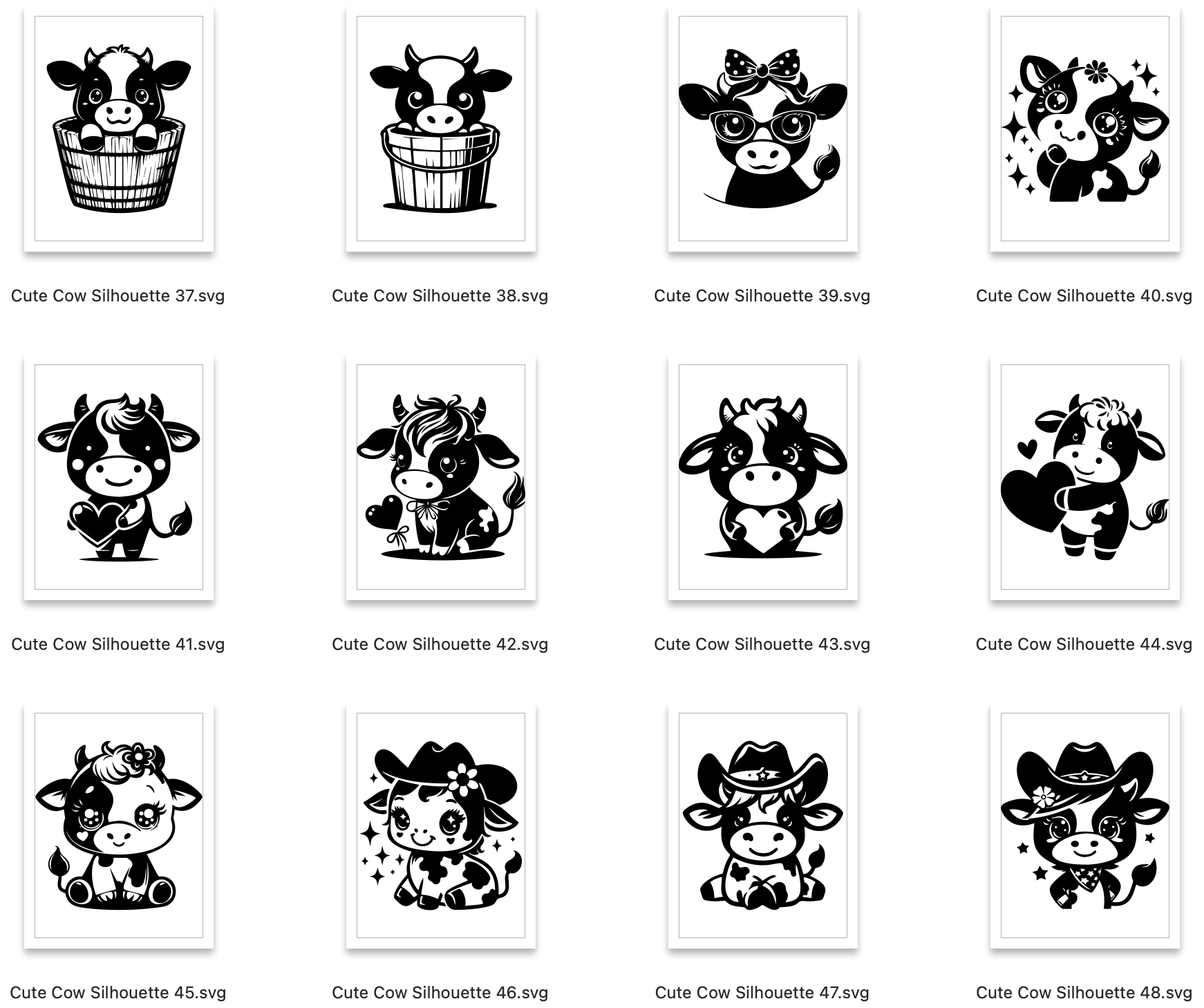 Cow SVG Bundle