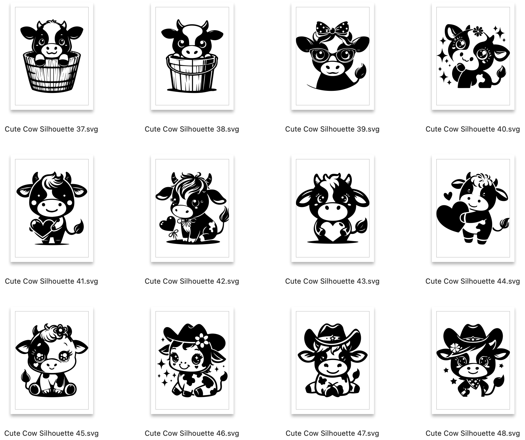 Cow SVG Bundle - Craft House SVG