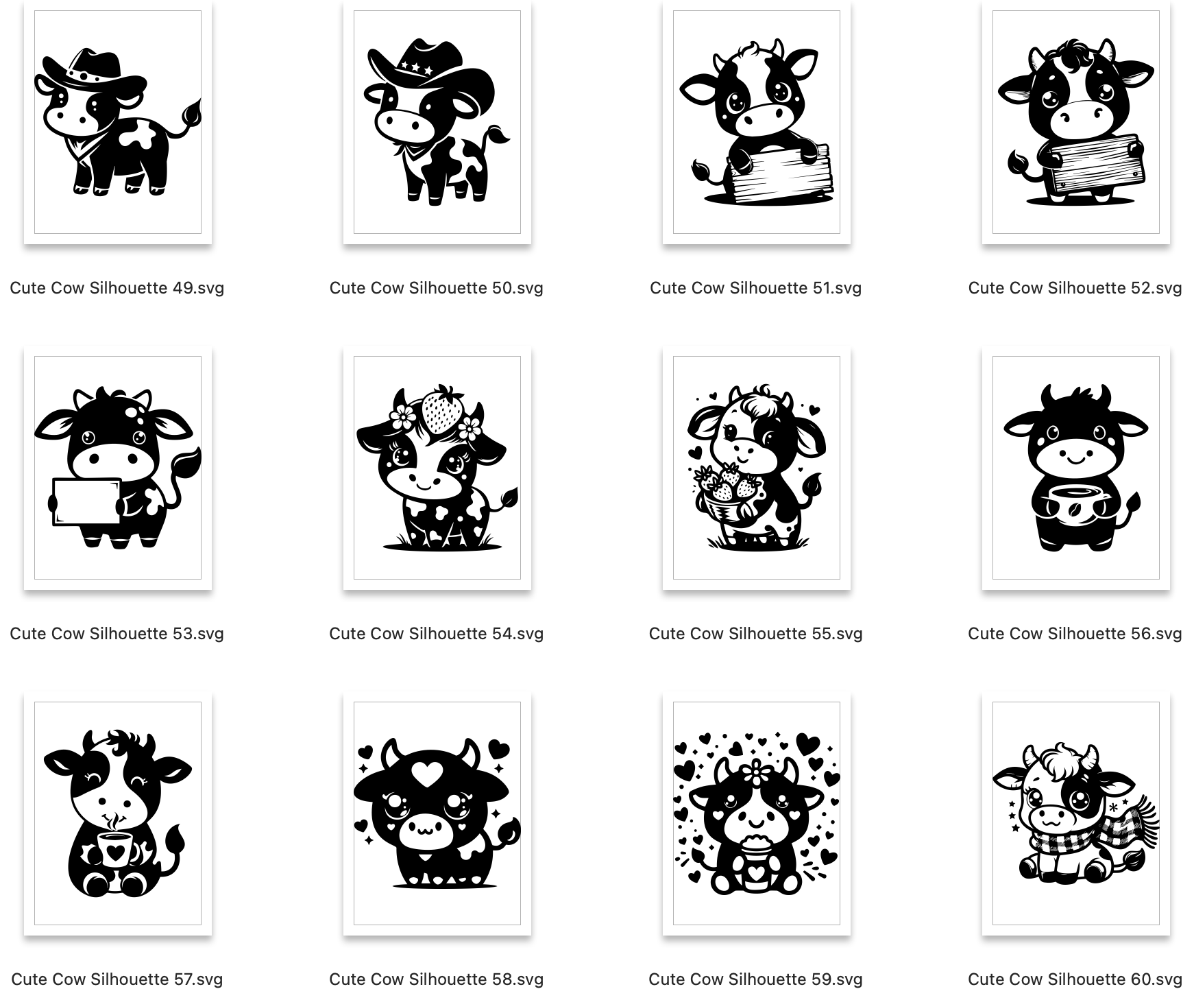 Cow SVG Bundle - Craft House SVG