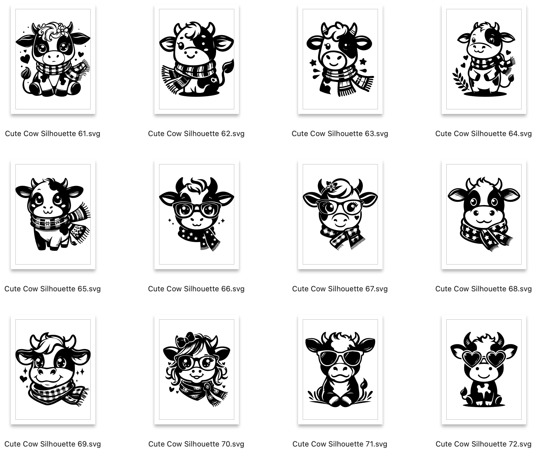 Cow SVG Bundle