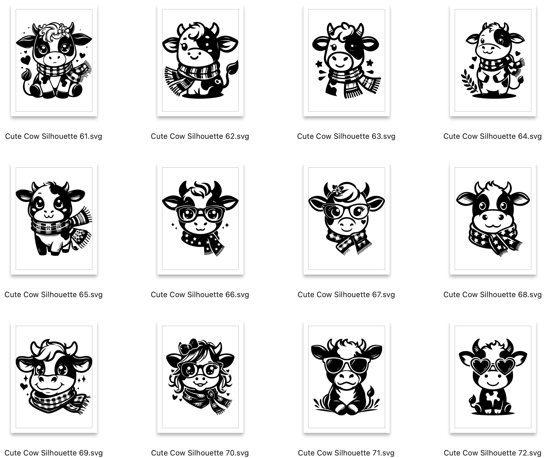 Cow SVG Bundle - Craft House SVG