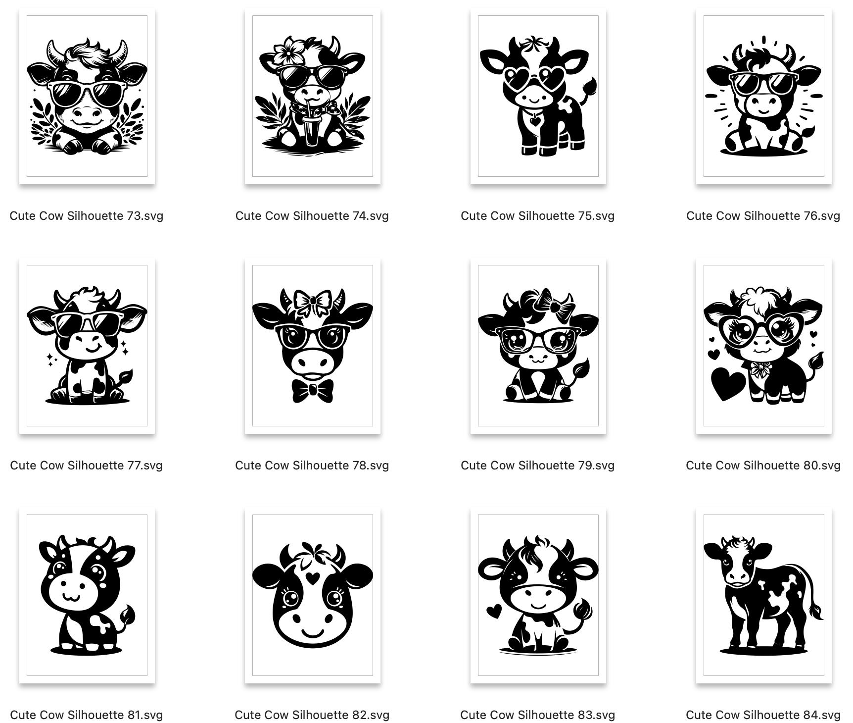 Cow SVG Bundle