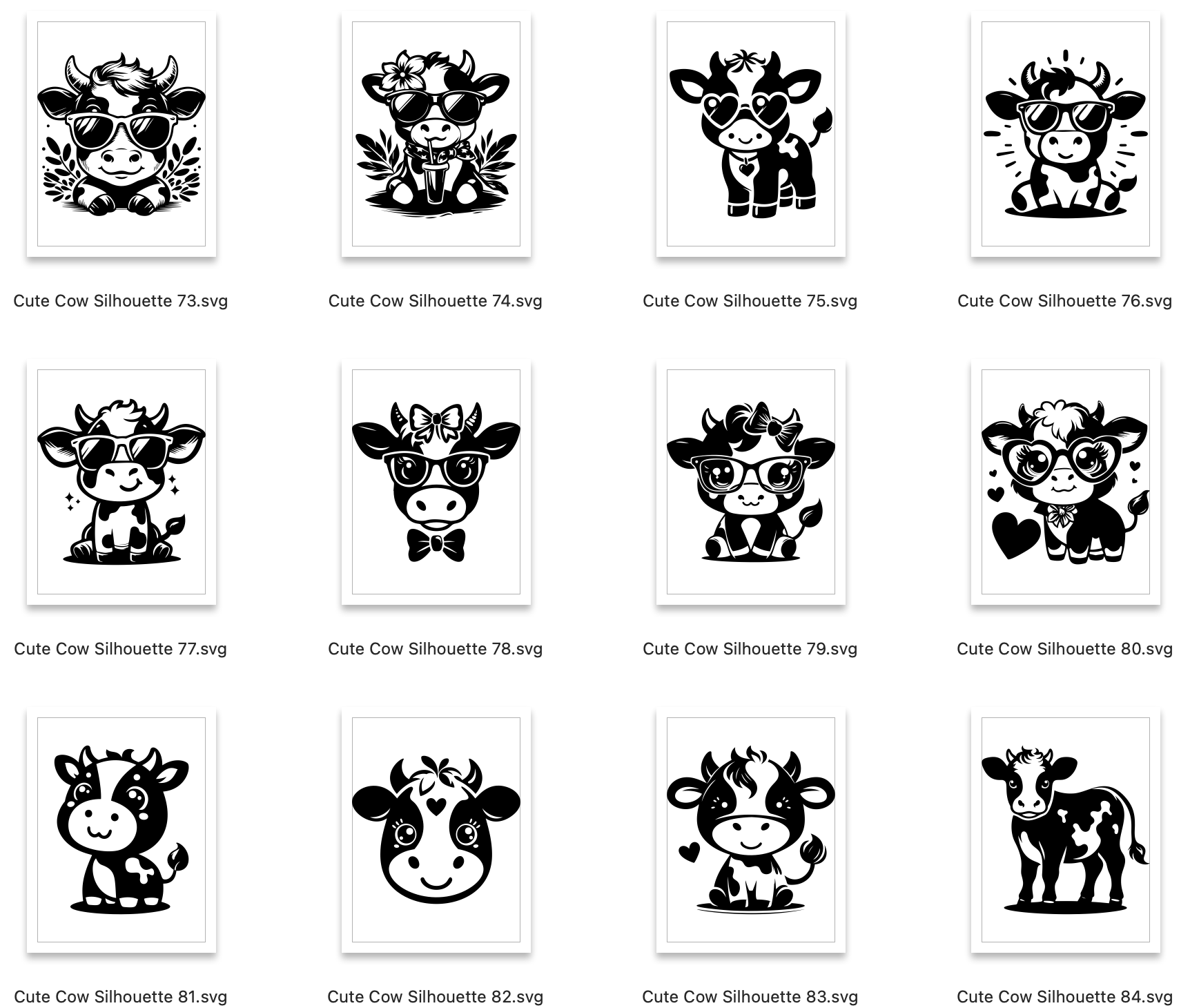 Cow SVG Bundle - Craft House SVG