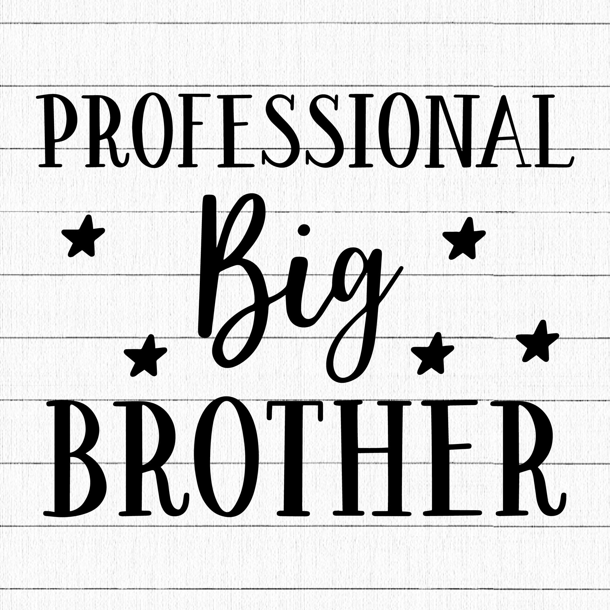 Professional Big Brother SVG | M17F13