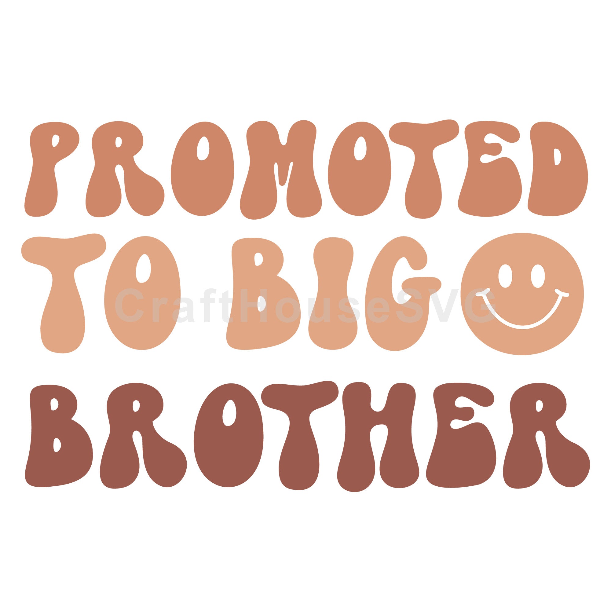 Promoted To Big Brother Boho Baby SVG