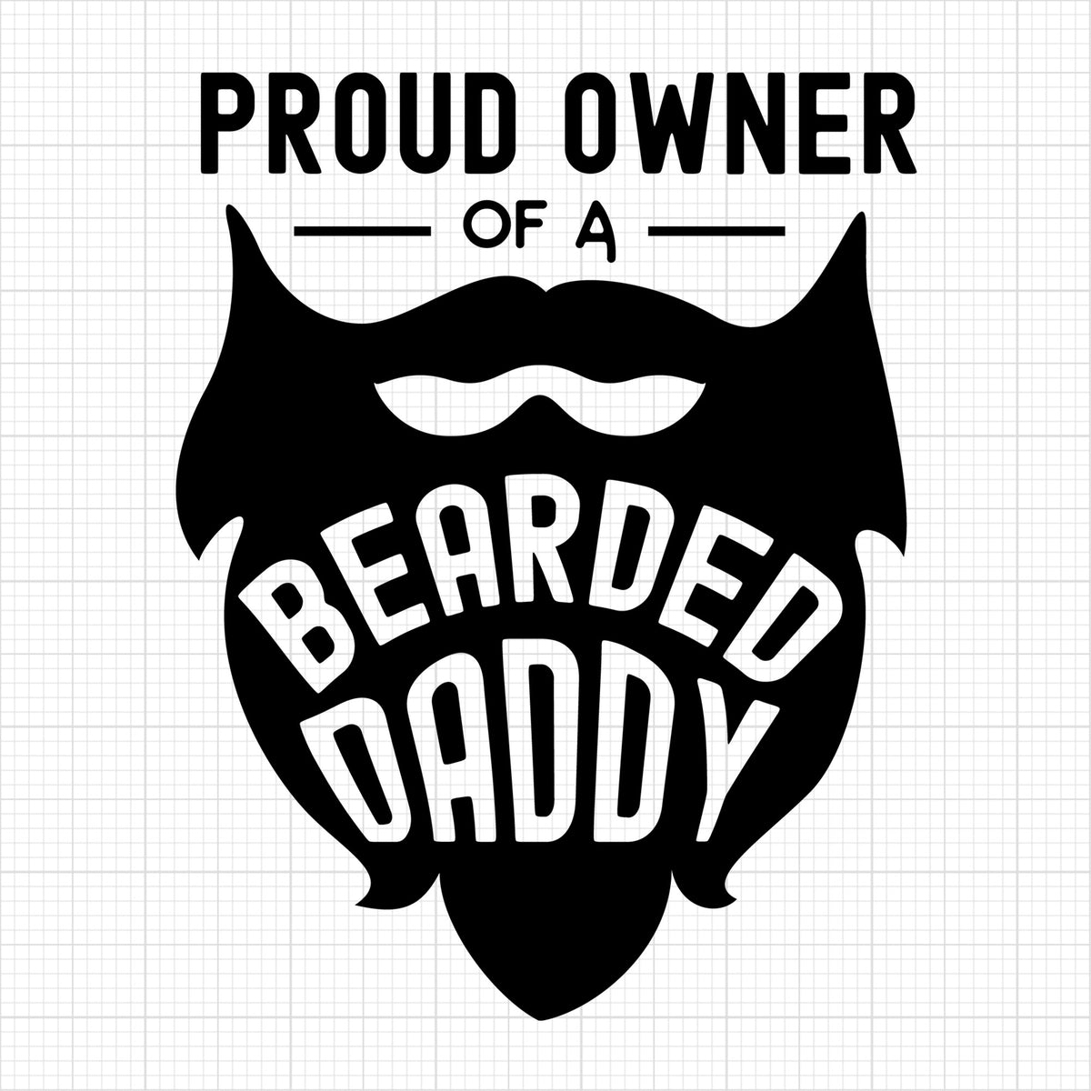 Proud owner of a bearded daddy