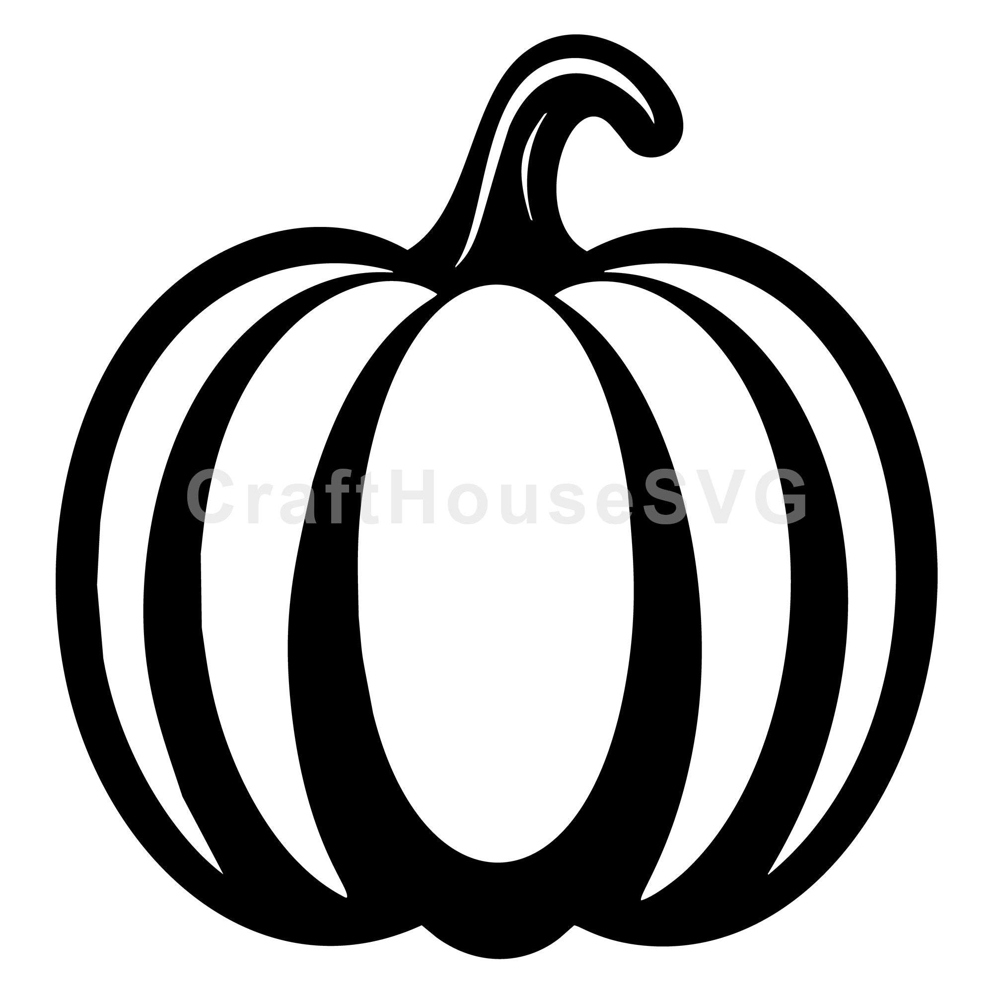 Classic Pumpkin SVG - Simple and Timeless Fall Craft Design