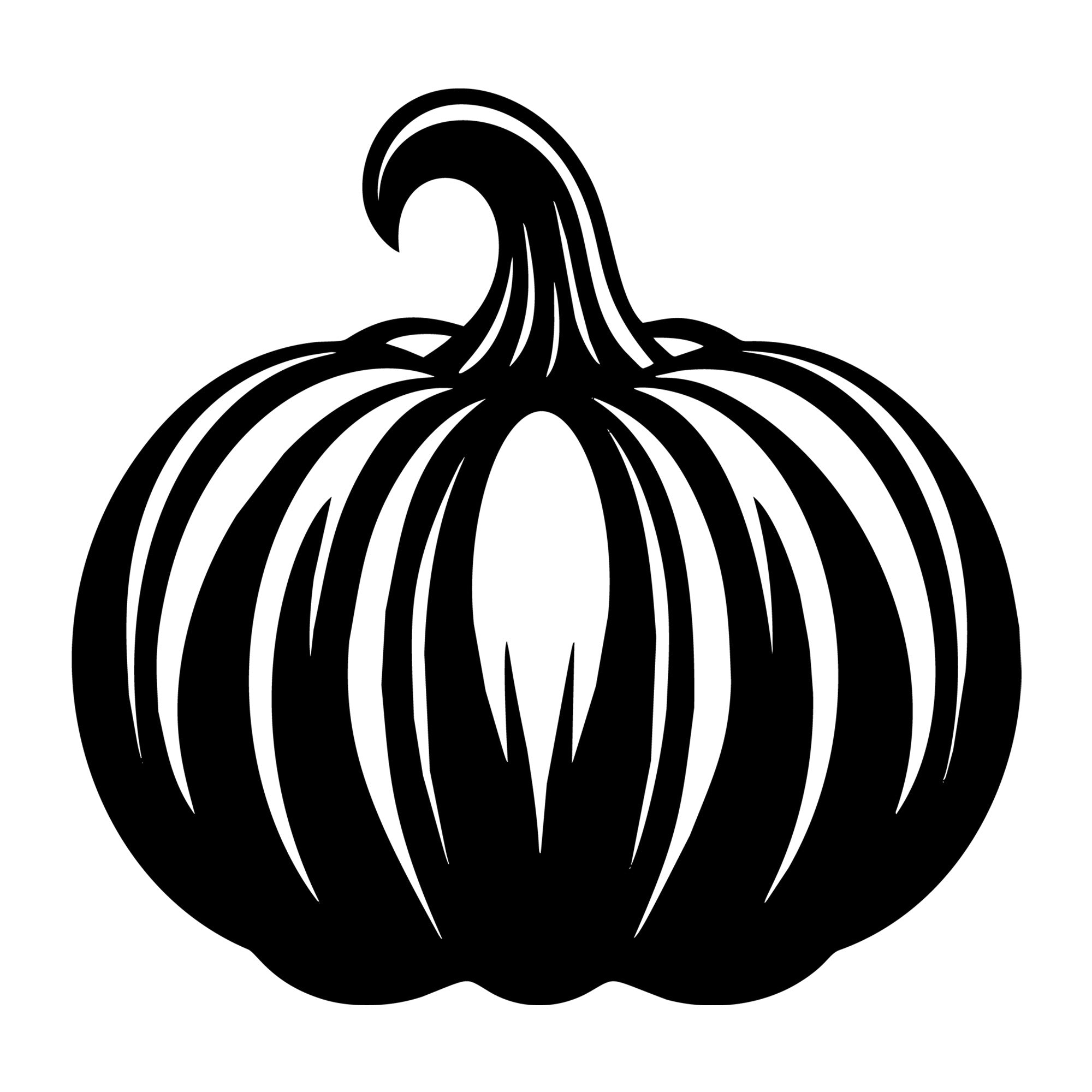 Pumpkin SVG design for Cricut, Silhouette, laser cutting, vinyl, sublimation, and Halloween fall craft projects.