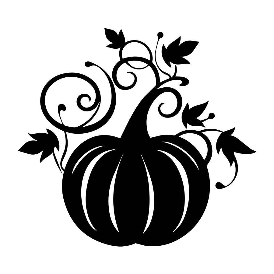Pumpkin SVG design for Cricut, Silhouette, laser cutting, vinyl, sublimation, and Halloween fall craft projects.