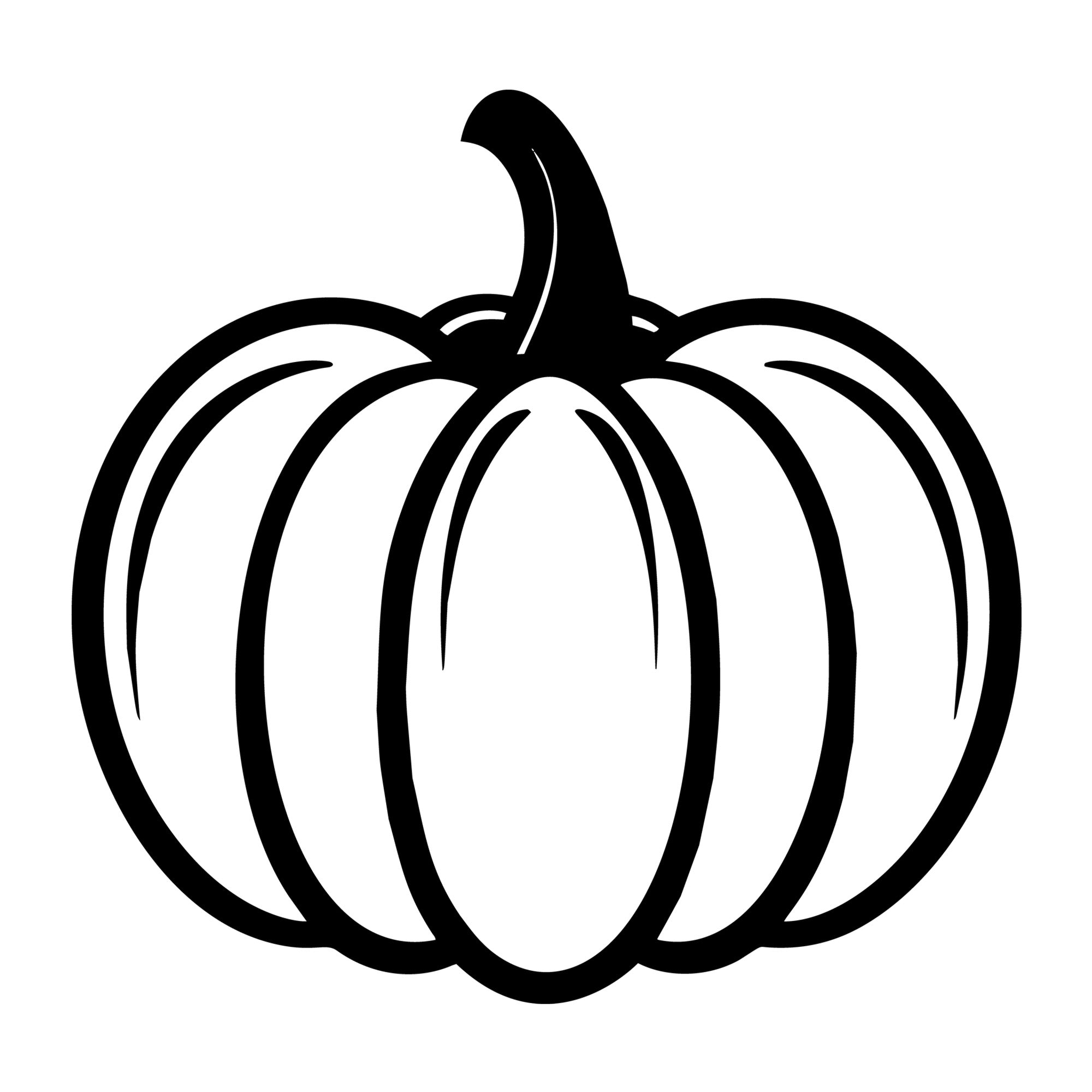 Pumpkin SVG design for Cricut, Silhouette, laser cutting, vinyl, sublimation, and Halloween fall craft projects.