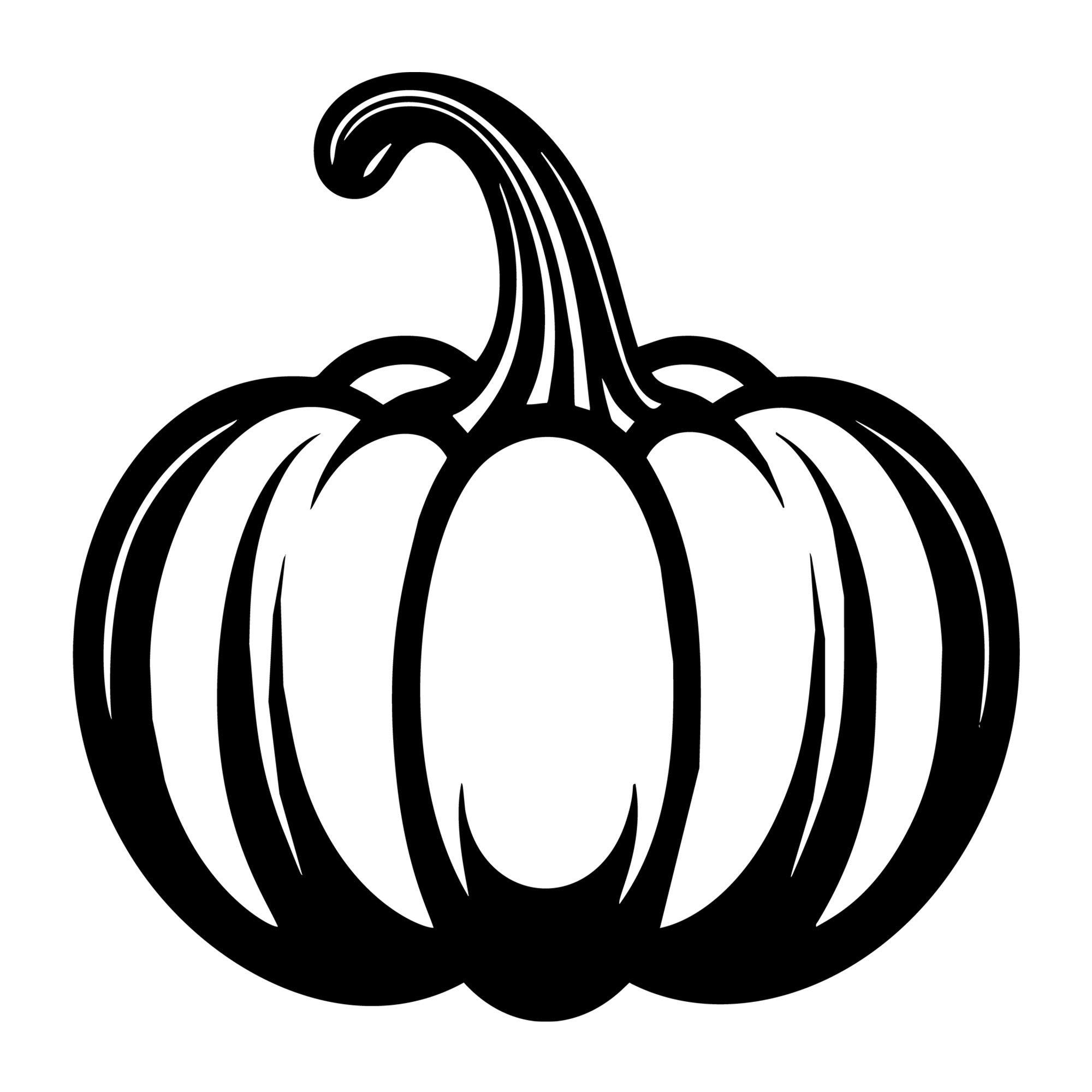 Pumpkin SVG design for Cricut, Silhouette, laser cutting, vinyl, sublimation, and Halloween fall craft projects.