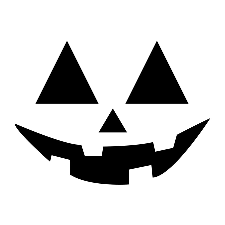 Pumpkin Jack O Lantern Face SVG design for Cricut, Silhouette, laser cutting, vinyl, sublimation, and Halloween craft projects.