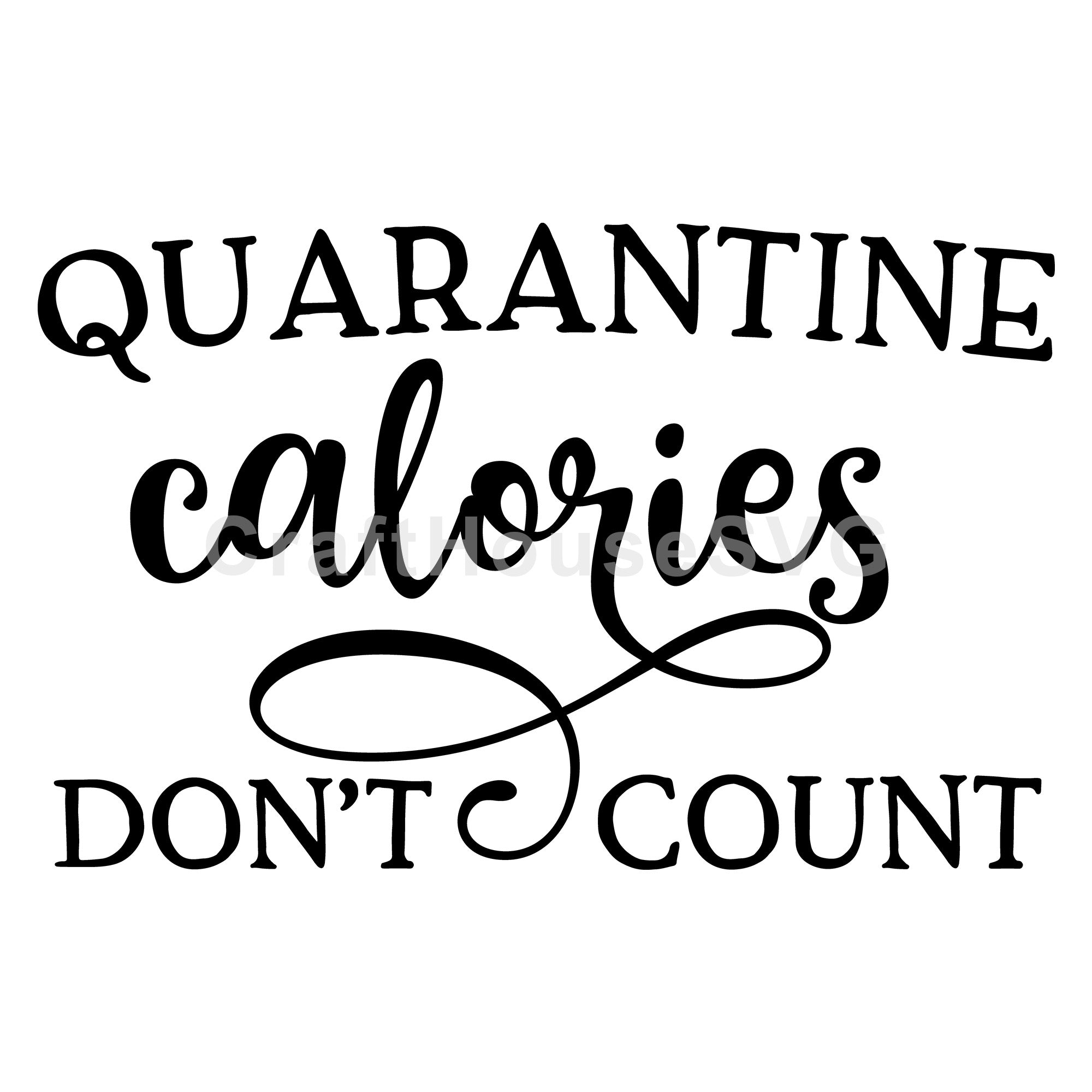 Quarantine calories dont count SVG