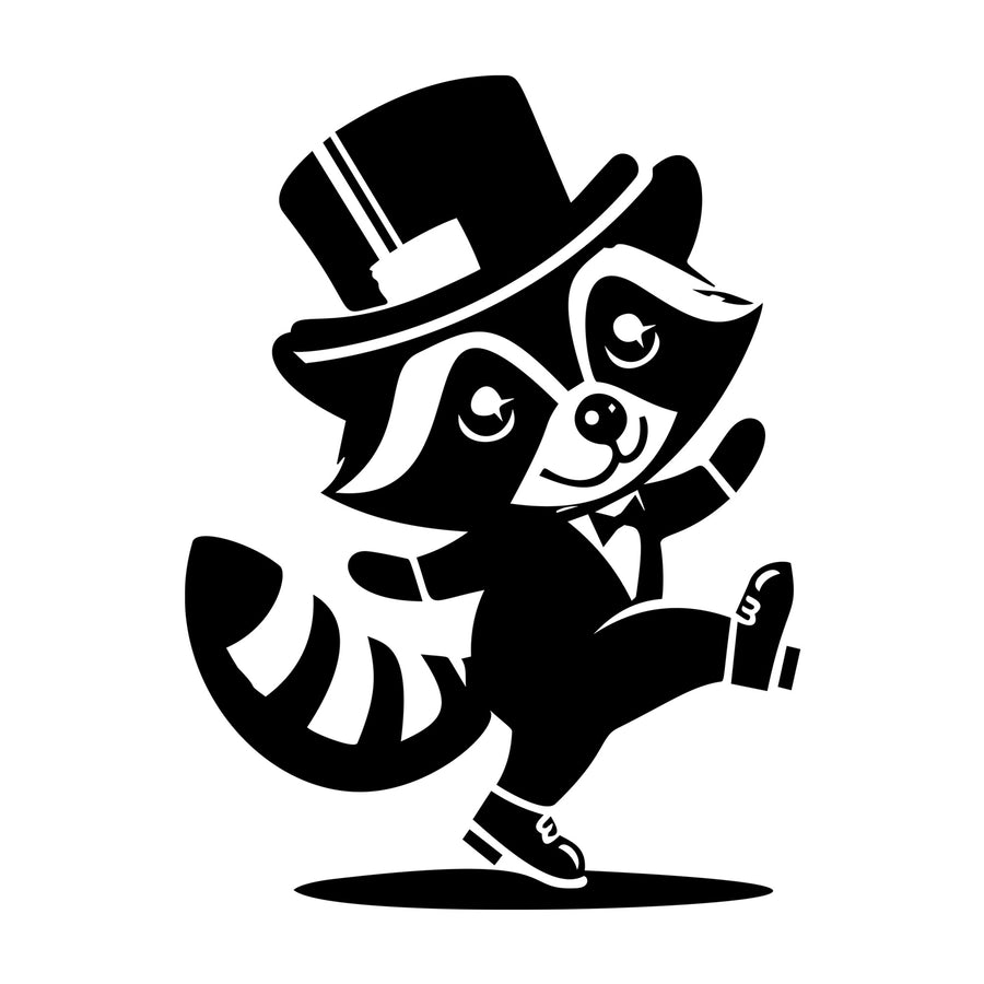 Raccoon SVG design for Cricut, Silhouette, laser cutting, vinyl, sublimation, and craft projects.